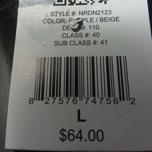 Narciso Rodriguez for Design Nation Womens L Marled Purple Beige Sweater $64 NEW - Picture 6 of 8